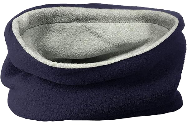 TOSKATOK® Enfants Garçons Filles Chaud Hiver Réversible Doux Polaire Snood Neckwarmer Foulard Tour de cou