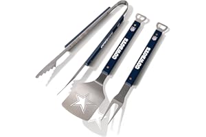 YOUTHEFAN Sportula Spirit Série 3 pièces Ensemble de Barbecue, NFL Dallas Cowboys