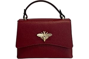 Modarno borsetta donna a tracolla in vera pelle con chiusura ad Ape 20x7x14 cm