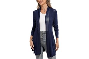 iClosam Cárdigan Largo de Casual para Mujer Talla Grande Chaqueta Chal Mujer Verano Outerwear Jersey Bolero Cárdigan Kimono Señoras Tops Ropa de Playa Camisolas y Pareos