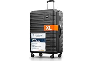 TRAVELY Polycarbonate XL Suitcase Large 77cm - 158cm Linear Dimensions - 20kg Suitcase Including TSA Lock, Hard Shell, Travel Case
