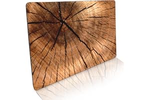 ‎STILINGO Fussmatte innen & außen 50x70cm - flach & rutschfest – Holzoptik Baumstamm - Waschbare Türmatte für saubere Schuhe & stylisch modernen Eingangsbereich