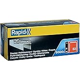 Rapid Zımba teli Tip 53, 6 mm zımba, 5.000 adet b&uuml;y&uuml;k paket, ahşap ve kumaşlar i&ccedil;in ince tel kıska&ccedil;lar