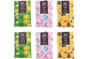 Guyode 6 Piezas Ambientador Armario Ropa Diseño de Cordón Ambientador para Ropa Vestuario Fragancia Duradera Boles D’Olor Natural Fragancia Duradera se Aplica Armarios Closets Cocinas Coches (A)