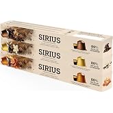 Sirius Premium Aromalı Kaps&uuml;l Kahve 3'l&uuml; Set (Karamel-Vanilya-&Ccedil;ikolata)