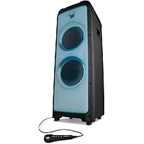 Enceinte Bluetooth MEDION 450W - Karaoké, Micro Inclus, LED Colorée - Autonomie 4h - Son Puissant