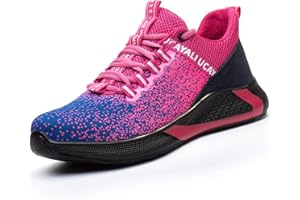 UCAYALI Scarpe Antinfortunistica Uomo Donna Leggere Scarpe da Lavoro con Punta in Acciaio Traspiranti Sportive Sicurezza Scarpe Gr.35-48