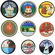 cobee 26 stuks patches om op te naaien, 26 kleuren, stof om op te