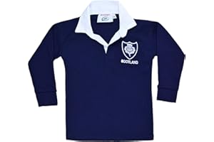 H M FASHIONS Kids Babies Scotland Rugby Full Sleeve Tops Retro Shirts