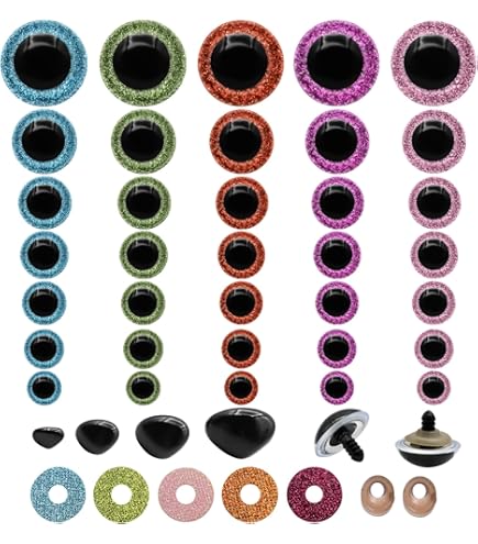 PH PandaHall 20pcs Cabochon En Verre Yeux 30mm, 5 Couleurs Demi-Rond Yeux D'Animaux Dragon Hibou Chat Animal Camée Dôme Carreaux Pour Bricolage Artisanat En Peluche Animaux Résultats De Bijoux