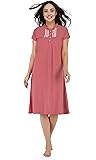 ArtemisWomen's Cotton Knee Length Casual Relaxed Nightgown