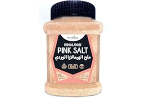 Herbion Naturals Sel Rose de l'Himalaya - Qualité suprême grain fin - Pot incassable de 1,25 kg - Certifié Kosher - Sans OGM - Sans produits chimiques - Végétalien