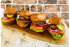 KETO CHEFS HAND CRAFTED LOW CARB FOODS Keto Chefs Ultra Low Carb Hand Shaped Rustic Farmhouse Rolls 3 Packs of 4 x 75g