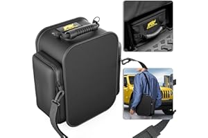 MIKKUPPA Under Seat Storage - Compatible with 2007-2024 Jeep Wrangler JK JL JLU Sports Rubicon Gladiator JT - Portable Rear Under Seat Storage Organizer Tool Kit