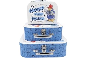 Robert Frederick Paddington Children's Triple Carry Case Set 3 Sizes, Aluminium, Multicoloured