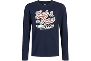 JACK & JONES Jjelogo T-Shirt Ls O-NEC 2 Col Aw25 Noos JNR Homme