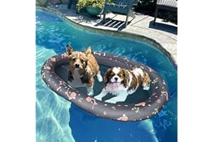 APIPI Dog Float for Pool, Inflatable Pool Floats for Small Medium and Large Dogs, Scratch Resistant and Durable, Easy Set Up for Lake River Pool
