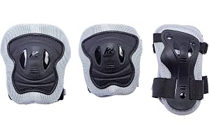 K2 Skate Junior Pad Set, Grå_Svart
