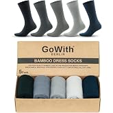 GoWith 5'li Bambu Likralı Dikişsiz 200 İğne Yıkamalı Esnek Sıkmayan Kaliteli Elegance Kutulu Siyah Lacivert ve Renkli Erkek &Ccedil;