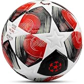 PRO-Series PU Futbol Topu Lazer Kesim Şampiyonlar Beton Halı Saha Resmi Ma&ccedil; Futbol Topu Kırmızı 520