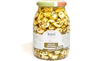 BELOTTI CONSERVE 1967 ALIMENTARI Aglio Intero alle Erbe Aromatiche – 1062 ml | Conserve di Qualità