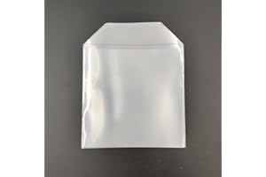 PANMER CD-Hüllen aus Kunststoff, 120 Mikron, transparent, 50 Stück