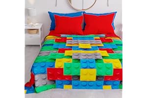 PETTI Artigiani Italiani - Copriletto Matrimoniale Primavera Estate, Coperta Leggera Matrimoniale, Lenzuola Copriletto, Mattoncini 100% Made in Italy