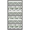 Panorama Alfombra Vinílica Azteca Color Verde 80 x 200 cm - Alfombra Cocina Vinilo - Alfombra Salón Antideslizante, Antihongo