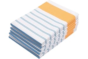 ZOLLNER Set de 5 paños de Cocina a Rayas, 50x70 cm, algodón, Muy Grandes