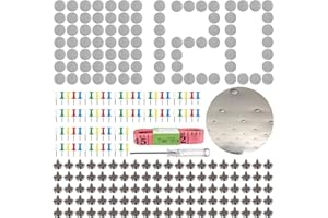 Aoyfuwell Kit Reparación Cielo Auto 100pcs - Clavos Tela Techos Coches con Accesorios (Gris)