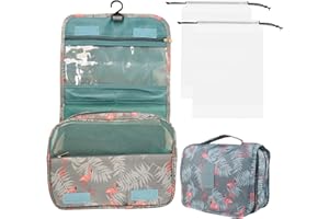 MAGUEZ Neceser Viaje Colgante Impermeable Mujer, Viene con 2 Bolsas de Almacenamiento de Regalo, Neceser Mujer, Bolso Maquillaje, Bolsa de Aseo para Viajes Compacto, Ideal como Accesorios de Viajes