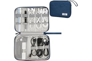 XINGXINRONG Kabel Organizer Tasche, Kabeltasche Tech Pouch Zubehör Elektronische Tasche für Ladekabel, Reise Elektronik Organizer für Handy, Ladegerät, Powerbank, 1 Stück
