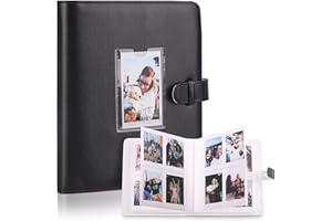 FORETOY Fotoalbum mit 272+1 Taschen kompatibel mit Instax 3 Zoll Film- kompatibel mit Fujifilm Instax Mini 90 9 8 8+ 70 7c 7s 11 50s 7+ 25 Mini LiPlay Mini Link, Polaroid Snap, Kodak Sofortbilddrucker