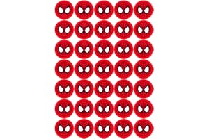 GOGGLY 30 x Pre Cut Spider Eye Man Cake, Cupcake Toppers/Decorations Edible Premium Wafer Paper