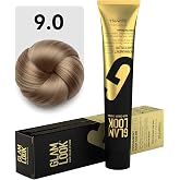GLAMLOOK Kalıcı Sa&ccedil; Boyası | 9.0 Sarı | 100 ml | Koruyucu, nemlendirici, besleyici yağlar, d&uuml;ş&uuml;k amonyak seviyesi, profesyone