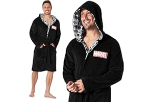 Marvel Vestaglia Uomo, Vestaglia da Camera in Morbido Pile Supereroi Avengers