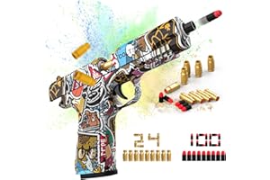 ZERO-G ROADSTER Pistolet Jouet, Pistolet à Bille éjection avec 100 Balles en Mousse Molle Jouet de Tir pour Enfant, Jeux Intérieurs et Extérieurs Cadeau Noël Anniversaire pour Garçons Filles Ado