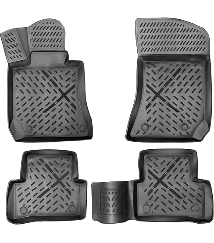 PETEX Rubberen matten geschikt voor E-Klasse (W212) vanaf 03/2009-03/2016 / T-model vanaf 11/2009 / CLS (C218) vanaf 01/2011 / CLS (X218) Shooting Brake vanaf 10/2012 vloermatten zwart 4-delig