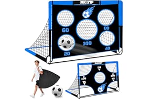 ‎NZQXJXZ NZQXJXZ 3-in-1 Fußballtore Kinder, 150 × 120 cm Fussballtor, Fussballtore für Garten Kinder mit 2 Austauschbaren Stoffen und Einem Fußball, Tragetasche, einfache Montage und zusammenklappbar