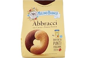 Mulino Bianco Biscotti Frollini Abbracci con Cacao e Panna Fresca, Senza Olio di Palma, Colazione Ricca di Gusto, 700 g