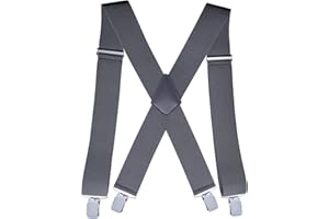 goldmiky Tirantes para Caballero,Tirantes Calidad Fabricados a Mano,Anchura de 5 cm para Tallas de Hasta 196 cm,Elástico y Longitud Ajustable