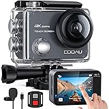COOAU Action Cam Nativo 4K 60fps 20MP Touch Screen Wi-Fi videocamera con Zoom 8X Nuova EIS Anti-Shake, Custodia fotocamera su