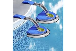 XXIMUIM Pool Animal Escape Ramp, Animal Saving Escape Ramp Frog Log for Swimming Pool Frog Saver Pads Ladder Lily Pad for Frogs Float Life Saving Wildlife Duck Duckling Creature Rescue Bridge