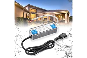 BRIMETI Transformador 220V a 24V 12W 0,5A LED Driver Exterior Impermeable IP67 Fuente de Alimentación 220V a 24V DC Driver de Bajo Tensión Controlador Voltaje Constante, para Tira LED