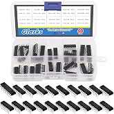 Glarks 40pcs 74LS and 74HC Series Low Power Logic IC Assortment Kit