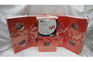 NEO MEDIA 500 x 7" Record Vinyl Card Sleeves Masterbags In Red, White, Black, Blue (Red)