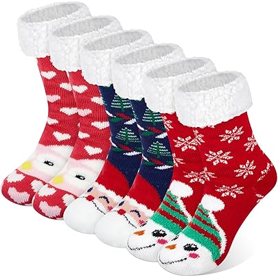 Calzini Natalizi, Calzini Divertenti, Calzini Natale, Calze Natalizie Da Donna, Cotone Caldi Calze, Calze Antiscivolo Donna, Calzini Termici, Calzino