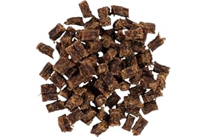 AVANZONA Friandises pour Chiens, Snacks Viande Séchée Naturelle, Cubes de Agneau. 80g.