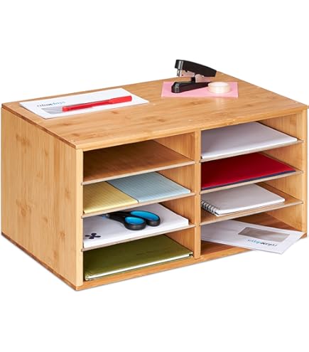 GUUSII HOME Etagere de Bureau a Poser Rangement Étagère à Livres pour