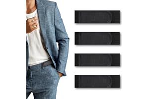 KEYRI 4 stycken bälten utan spänne för män, justerbart bä herr arbetsbä unisex osynligt elastiskt bä för sport resor snabbare passning genom flygplatssäkerheten
